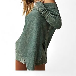 We The Free Dark Gray Long Sleeve Top